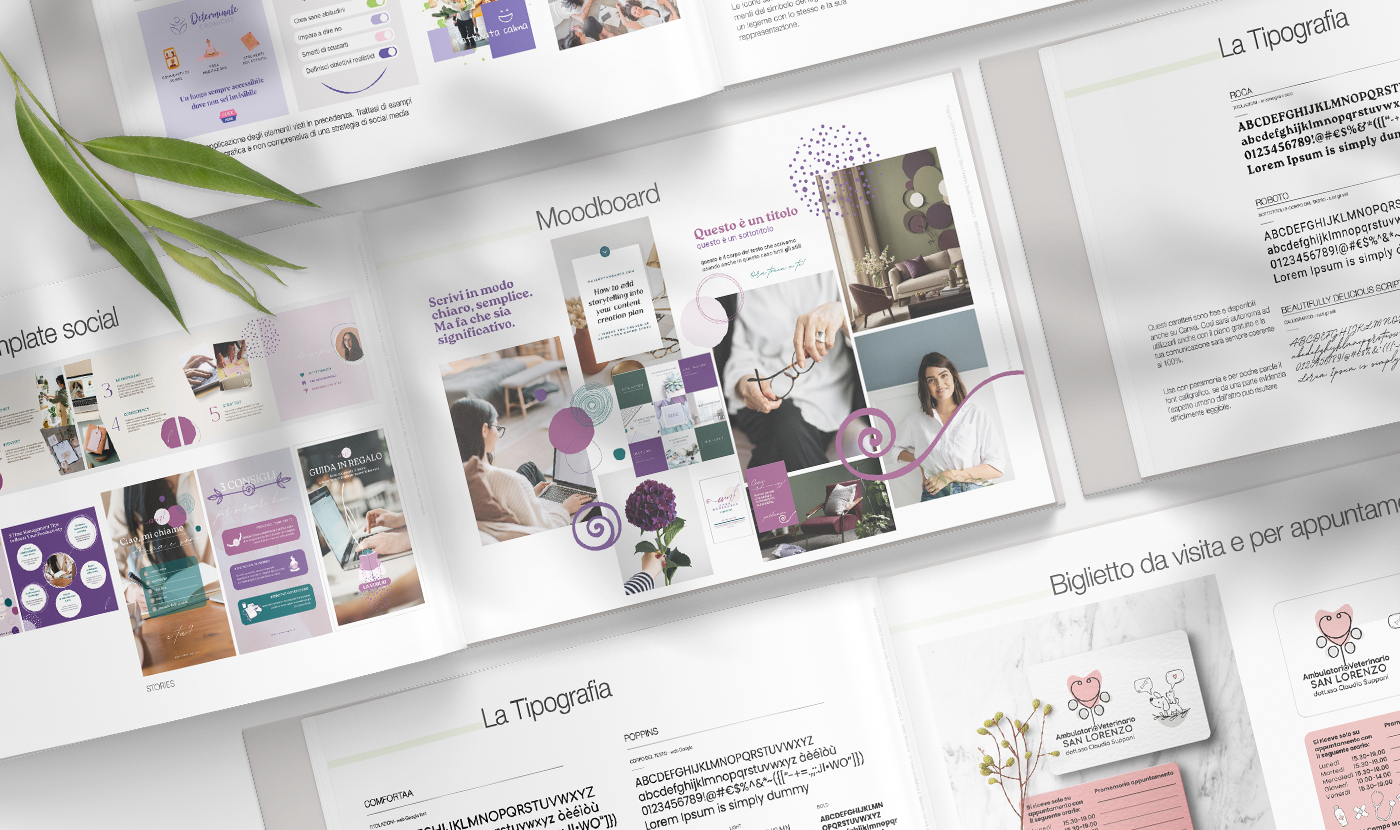 pagine di brand identity