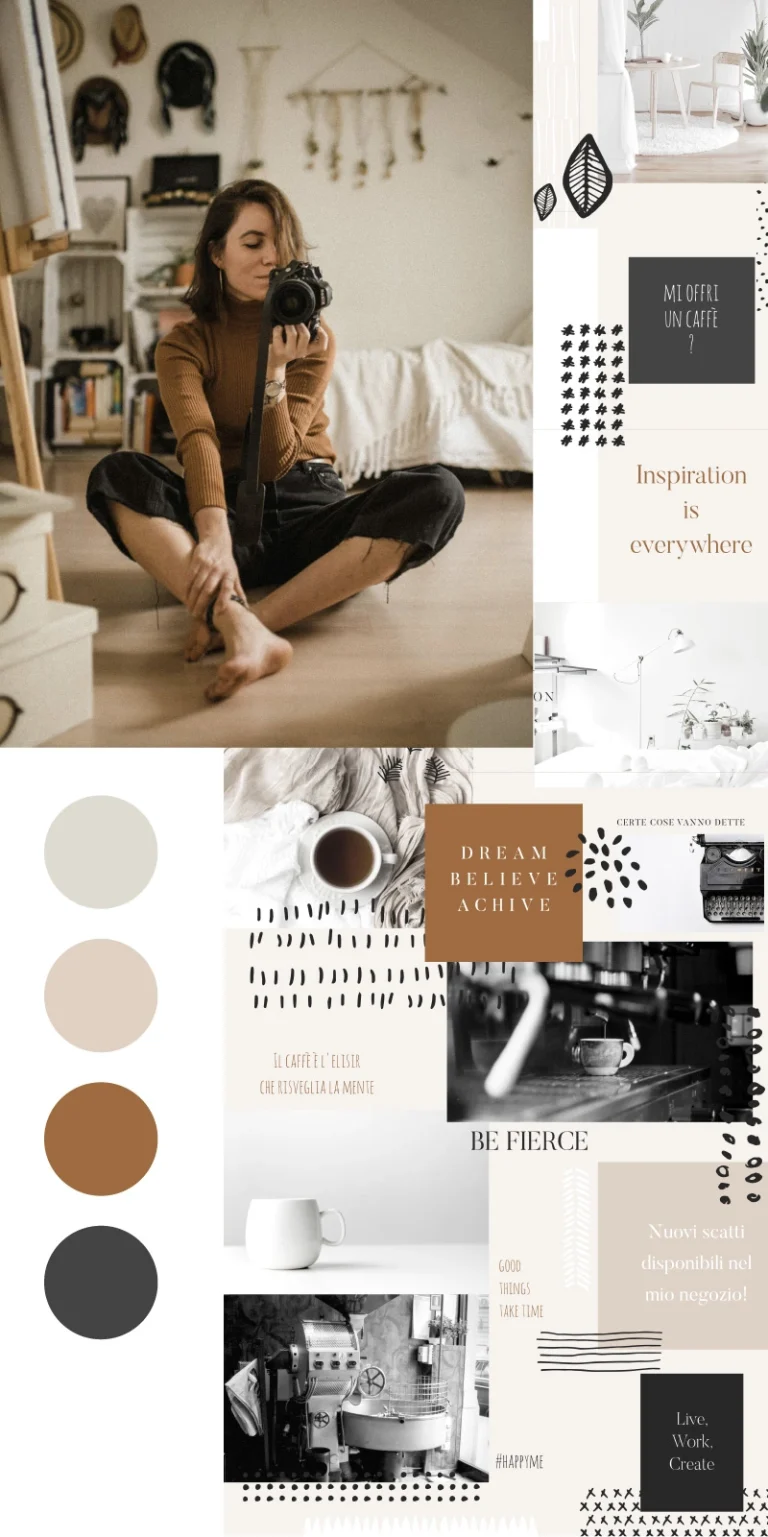 Collage di stile di un personal branding